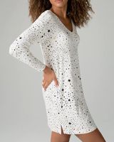 Soma Cool Nights Long Sleeve Nightgown, Stargazer Grand Med Ivory