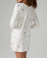 Soma Cool Nights Long Sleeve Nightgown, Stargazer Grand Med Ivory