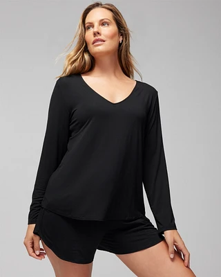 Cool Nights Long-Sleeve Pajama Top