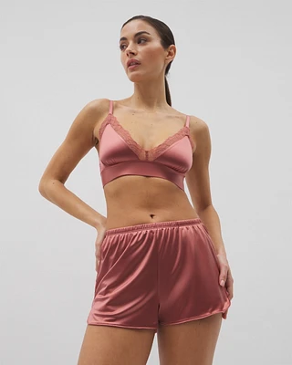 Stretch Luster Knit Shorts