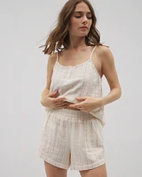Cotton Gauze Pajama Shorts