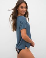 Soma Cool Nights Pajama Shirt, Orion Blue, size M