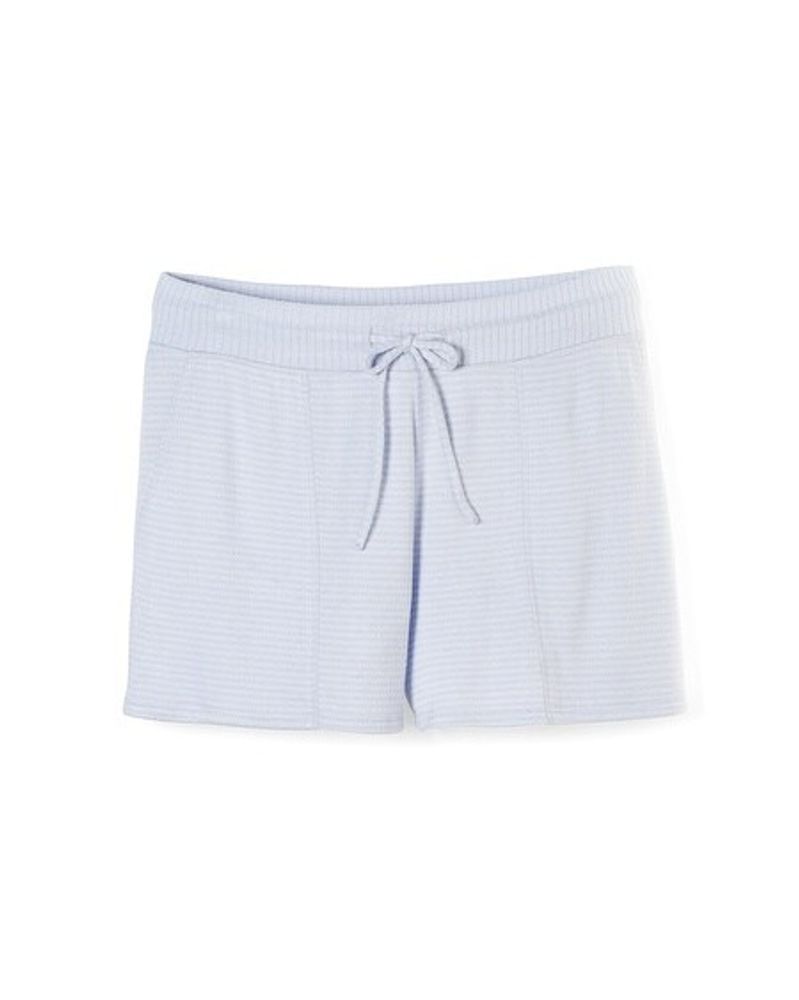 Soma Brushed Cozy Modern Pajama Shorts, RIBBON STRIPE PWDR BLUE