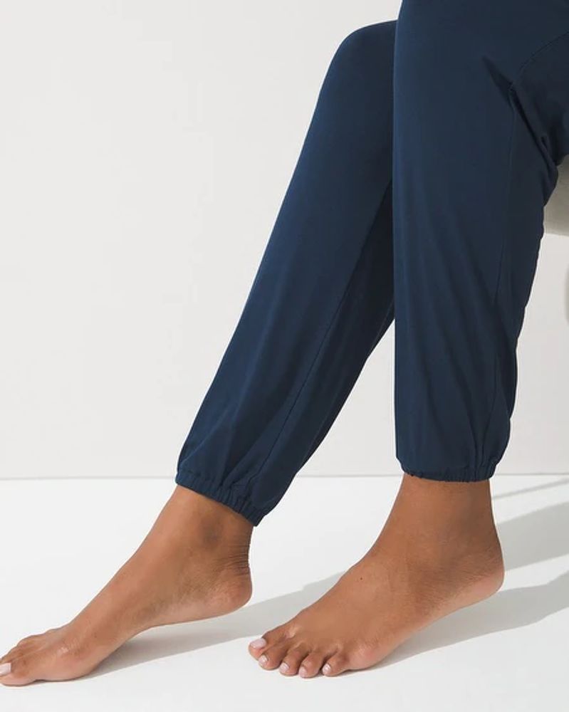 Soma Cool Nights Relaxed Banded Ankle Pajama Pants, Nightfall Navy