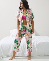 Soma Cool Nights Dolman Sleeve Pajama Top, DRAGON FRUIT BASH SAND