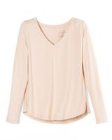 Soma Soma® Restore Aloe Knit Long Sleeve Top, PINK SAND, Size XS