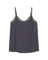 Soma Cool Nights Lace-Trim Cami, Gray Ink