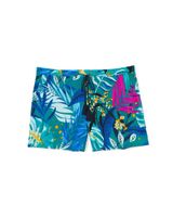 Soma Cool Nights Pajama Shorts with Tassel Trim, JOYOUS JUNGLE GEODE TEAL, Size S