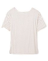 Soma Cool Nights Crewneck Pajama Tee, CHIC SQUARE DOTS PNK TINT, Size S