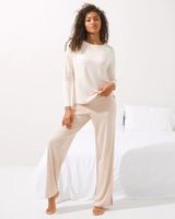 Soma Cool Nights + Days Long Sleeve Pajama Top, Pink Tint