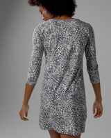 Soma Embraceable Long Sleeve Nightgown, Gray, size S