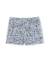 Soma Cool Nights Modern Pajama Shorts, TEXTURE IKAT HTHR OPAL, Size XS