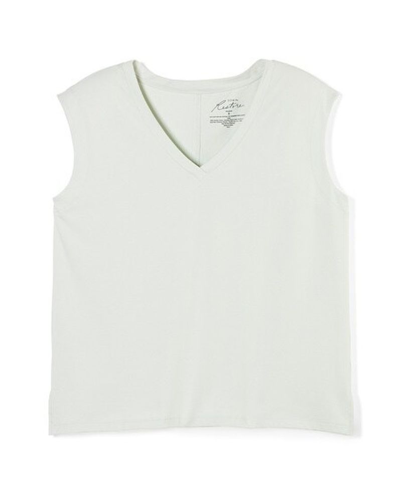 Soma Soma® Restore Aloe Knit Sleeveless Top, SILVER EUCALYPTUS