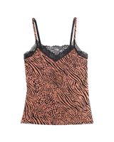 Soma Cool Nights Lace-Trim Cami, WILD THING CEDARWOOD, Size L