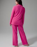 Soma Embraceable Long Sleeve Pajama Set, Pink, size M, Christmas Pajamas by Soma, Gifts For Women