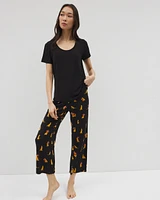 Cool Nights Short-Sleeve + Cropped Pants Pajama Set
