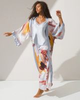 Soma Soma Sensual Silk Kimono Robe, NATURES ESSENCE POWER, Size XXL