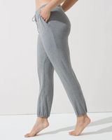 Soma Cool Nights Relaxed Banded Ankle Pajama Pants, Heather Graphite, Size L