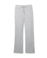 Soma Brushed Cozy Rib Pajama Pants, Black And White Cross Dye, Size