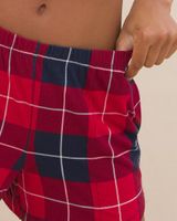 Soma Cool Nights Curved Hem Short, Plaid, Red & Blue, size S, Christmas Pajamas by Soma, Gifts For Women