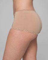 Soma Embraceable Lace Boyshort, Lemons Mini Porcelain, Size L