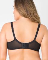 Curvy Couture Tulip Lace Push Up Bra, Black, Size 46G, from Soma
