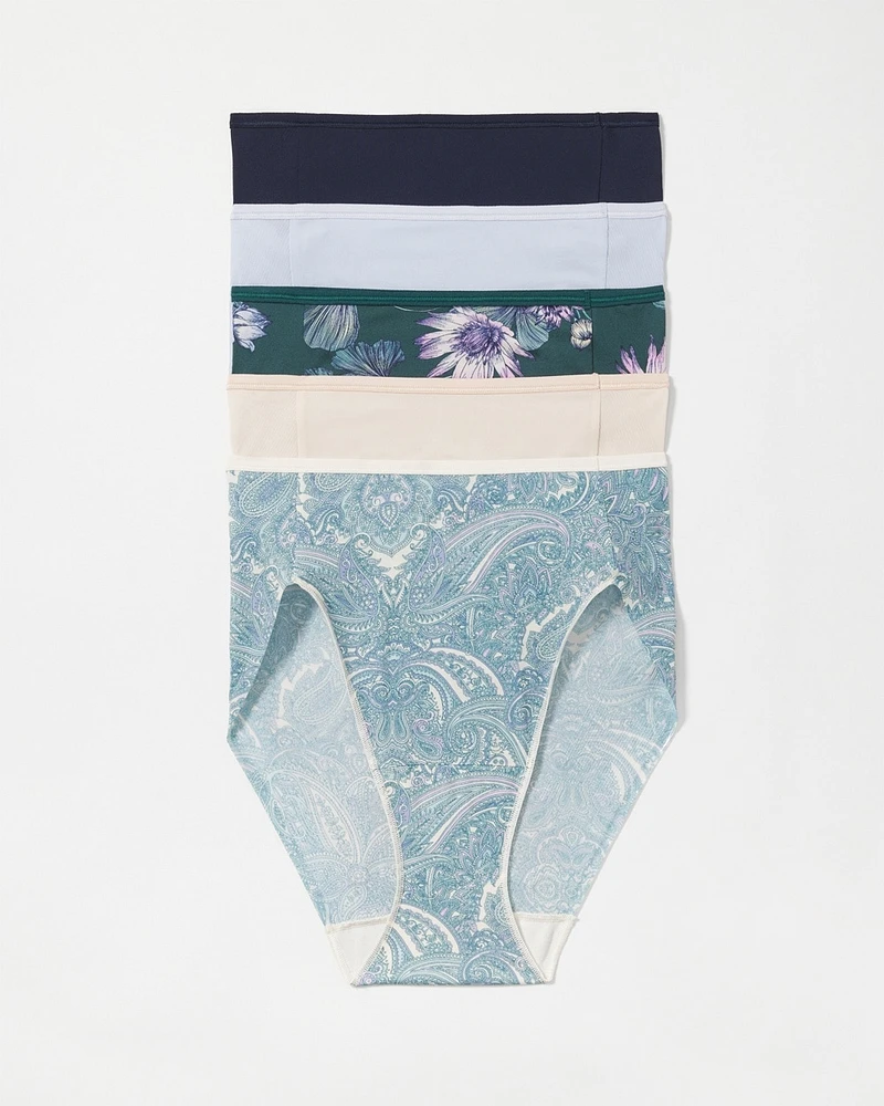 Vanishing Edge High-Leg Brief Panty 5 Pack