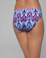 Tommy Bahama Ikat Mirage Side-Shirred Hipster Bikini Swim Bottom, Blue Monday, Size XS, from Soma