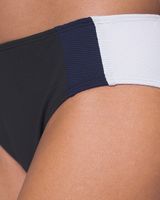 Tommy Bahama Color Block High Waist Brief Bikini Swim Bottom, Black, Size XS, from Soma