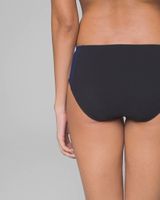 Tommy Bahama Color Block High Waist Brief Bikini Swim Bottom, Black, Size XS, from Soma
