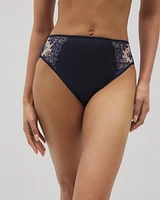 Vanishing Edge High-Leg Brief Panty with Sensuous Lace
