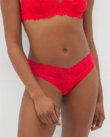 Embraceable Thong Panty with Signature Lace