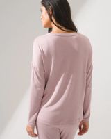 Soma SomaWKND™ Sunday Scoopneck Top, HEATHER DUSK