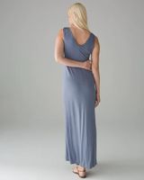 Soma Soft Jersey Tank Maxi Bra Dress, Stone, Size S