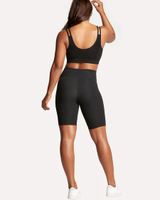 Yummie Mel Cotton Shaping Bike Shorts, Black, Size XS, from Soma
