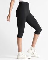 Yummie Talia Shaping Capri Leggings, Black, Size L, from Soma