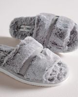 Minnetonka Sunday Slides, Light Gray, Size 9, from Soma