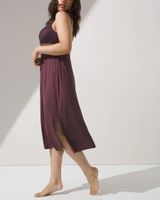 Soma Cool Nights Lace Midi Gown, PINOT NOIR, Size XXL