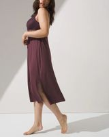 Soma Cool Nights Lace Midi Gown, PINOT NOIR, Size XS