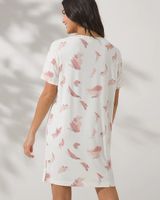 Soma Cool Nights Modern Nightshirt, ESSENCE ABSTRACT IVORY, Size M