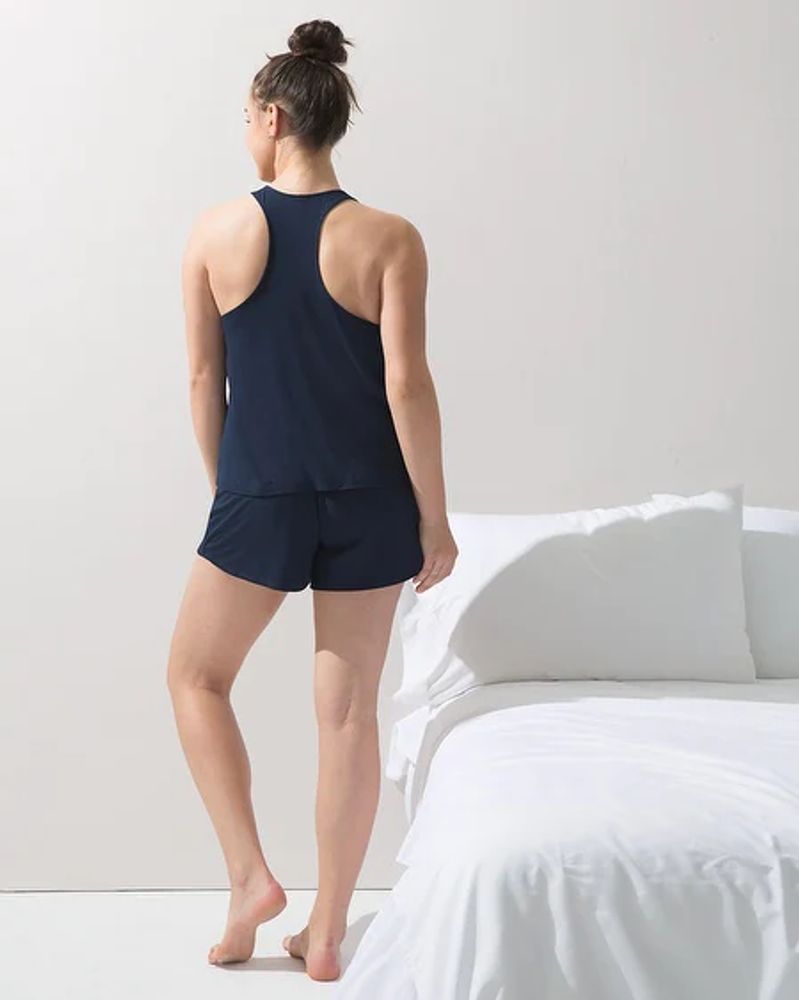 Soma Cool Nights Tank & Short Pajama Set, Nightfall Navy