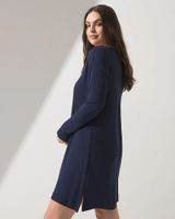 Soma Cool Nights Rib Nightshirt, Nightfall Navy