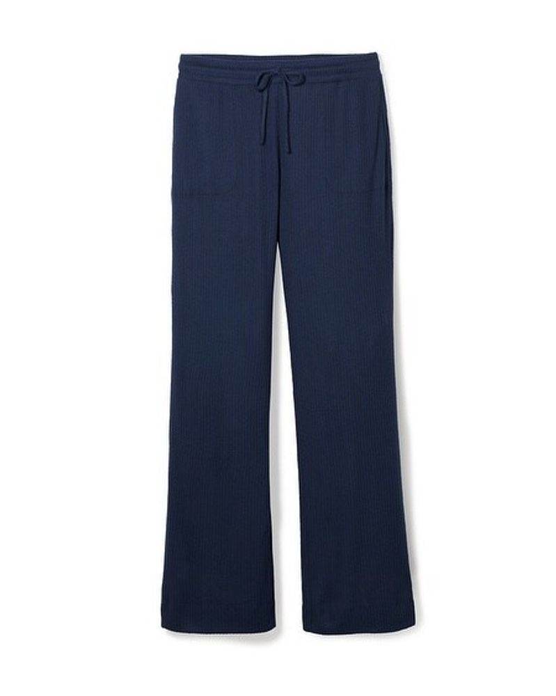Soma Brushed Cozy Rib Pajama Pants, Nightfall Navy, Size