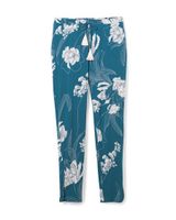 Soma Cool Nights Tassel-Tie Ankle Pajama Pants, STYLIZED FLORAL G EVENING, Size XL