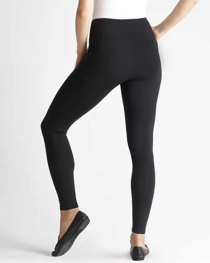 Yummie Rachel Cotton Stretch Shaping Leggings, Black, Size M, from Soma