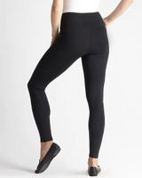 Yummie Rachel Cotton Stretch Shaping Leggings, Black, Size L, from Soma