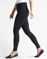 Yummie Rachel Cotton Stretch Shaping Leggings, Black, Size L, from Soma