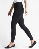 Yummie Rachel Cotton Stretch Shaping Leggings, Black, Size 1X, from Soma