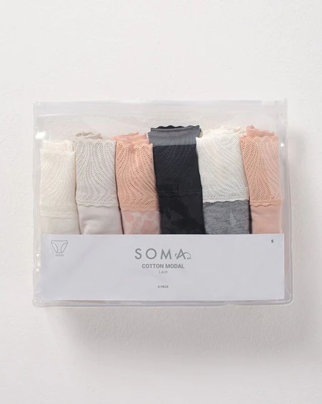 Soma Embraceable Signature Lace Bikini 5 Pack, Multi