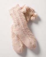 Soma Cabin Socks, Tan, size S/M